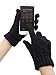 Simplicity Women's Three Fingers Knit Touchscreen Gloves, Medium_Black