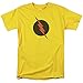 Justice League Of America DC Comics Reverse Flash Black Logo Adult T-Shirt Large
