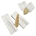 Unicorn Horn Silicone Mold with Ears and Eyes Set for Fondant Chocolates Candy Gumpaste DIY Cake Toppers (White)