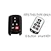 Deal Fontic Smart Key Cover Dobrev 6 Buttons Rubber Key Fob Cover Case Protector Skin Jacket Keyless Entry for Toyota Sienna 2011-2017 -Black 2PCS