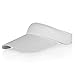 White Sun Visors for Women and Girls, Long Brim Thicker Sweatband Adjustable Hat for Golf Cycling Fishing Tennis Running Jogging and Other Sports