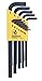 Bondhus 12137 Set of 13 Hex L-wrenches, Long Length, sizes .050-3/8