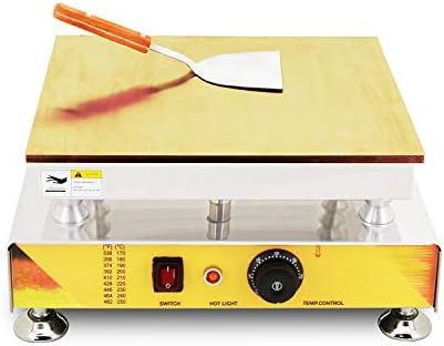 Liquor Commercial Stainless Steel Electric Dorayaki Baker Nonstick Pancake Maker Souffle Making Machine Single Range for Restaurant Home Kitchen 110V