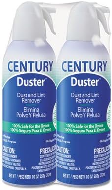 Century Duster Disposable Compressed Gas Duster, 10 oz, 2/Pk