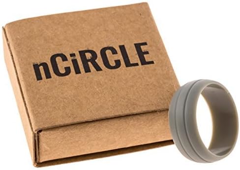 Circle N Silicone Wedding Ring for Men by nCiRCLE - Premium Safety & Comfort Band - 8.5mm Non-Conductive Medical Grade for Crossfit Workouts Firefighters Tactical Military Electricians Mechanics