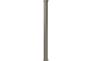 AFCO EA0609ENPSGCRCR 6" x 9' Endura-Aluminum Craftsman Style Column, Square Shaft (Load-Bearing 20,000 lbs), Non-Tapered, Clay Finish w/ Capital & Base