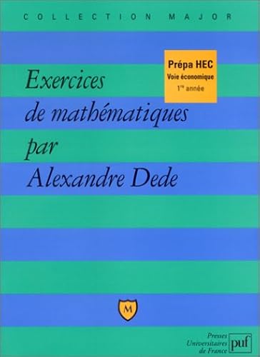 Download Exercices de mathématiques, Prépa HEC PDF