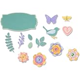 Sizzix Spring Things Dies, One Size, Multicolor