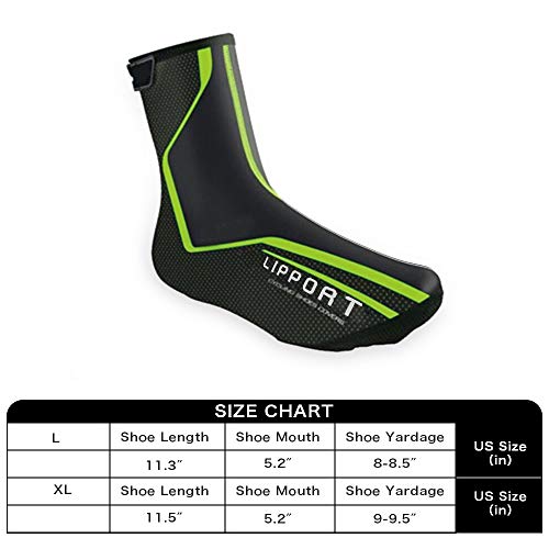 Lipport Cycling Shoe Covers Winter Bike Overshoes Thermal Warm Shoes Cover for Men Women, Road MTB Windproof Bicycle Booties