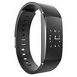 iWOWNfit i6 Pro Fitness Tracker, Heart Rate Monitor Smart Watch Bluetooth 4.0 for IOS 8.0/Above, Android 4.4/Above (Black)