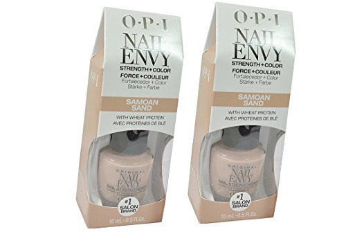 2 X Nail Polish Nail Envy Treatment Strength + Color NT221 Samoan Sand With Wheat Protein | size 15 ml