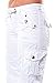 JEANS FOR LOVE Womens Cargo Utility Work Hiking Army Military Multi Pockets Combat Casual Pants (L, White)