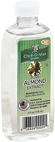 Chef O Van Extract Almond, 4-Ounce (Pack of 4)