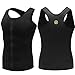 HOPLYNN Men Sauna Vest for Weightloss, Neoprene Waist Trainer Hot Corset Compression Sweat Vest Body Shaper, Zipper Slimming Tank Top Workout Shirt