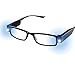 Danse Jupe Multi Strength Reading Glasses Nighttime Reader Glasses with Dual LED Lights Compact Full Frame Eyewear +1.50