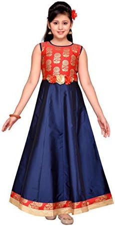 Adiva Girl's Indian Party Wear Gown for Kids