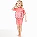 Splash About Collections UV SPF 50+ Sun Protection Float Suit with Adjustable Buoyancy, Pink Blossom