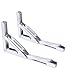 Amarine Made 12 Inch Long Release Arm Heavy Duty Polished 304 Stainless Steel Folding Shelf Bench Table Folding Shelf or Bracket, Max Load: 550lb/250kg, Long Release Arm (2 Pcs)