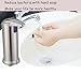 Automatic Soap Dispenser, Touchless Stainless Steel Soap Dispenser, IR Infrared Motion Sensor Hand Free Dish Soap with Fingerprint Resistant Coating and Waterproof Base,Champagne