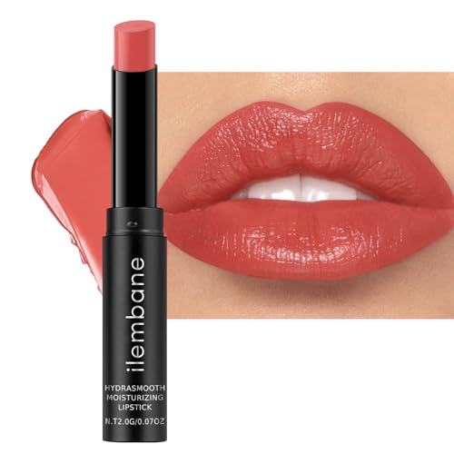 ilembane Hydrating Tinted Lipstick, Brick Red Glossy Lip Balm... 41J1Xk8LLYL