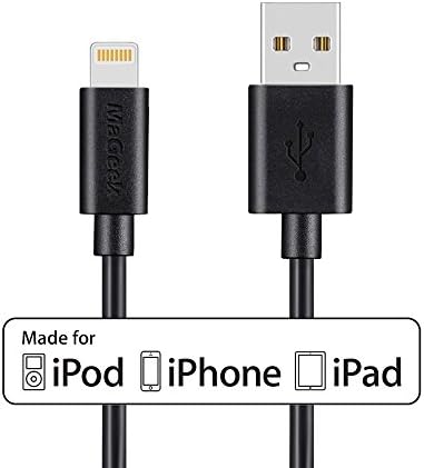 MaGeek 10ft Apple MFi Certified Extra Long Lightning to USB Data Cable Charge Cord for iPhone 8 8 Plus 7 7 Plus 6s 6 Plus 5s 5c 5, iPad Pro Air mini, iPod touch(Black)