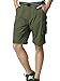 Jessie Kidden Mens Hiking Pants Convertible Quick Dry Lightweight Zip Off Outdoor Fishing Travel Safari Pants (225 Army Green 36)