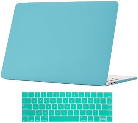 Coldel MacBook Pro 13 Case 2016 Soft-Touch Matte Frosted Hard Case with Keyboard Cover for MacBook Pro 13 inch A1706/A1708 with/without Touch Bar (NEWEST Release 2016)-Mint Green