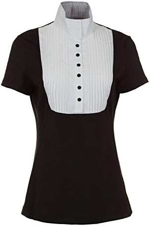 Women's Noel Asmar Marlow Equestrian Show Shirt-Black-US Size XL