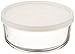 Bormioli Rocco Frigoverre Round Storage Container with Frosted Lid, 24-3/4-Ounce