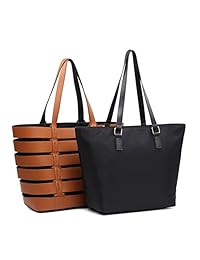 Bolso grande para mujer con asa superior, bolso de hombro a la moda, 2 en 1