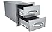 SUNSTONE B-DD12 14-Inch Flush Double Access Drawer