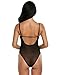 Finegozir Women Sexy Spaghetti Strap Lingerie Lace See-through Teddy One Piece Sleepwear