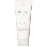 ETUDE Moistfull Collagen Cleansing Foam, Face Wash, Foam Cleanser, Super Collagen Water, Lupinus Albus Protein, Gentle Cleansing, Clinically Tested, Korean Skin Care, Beauty (5.29 Ounce)