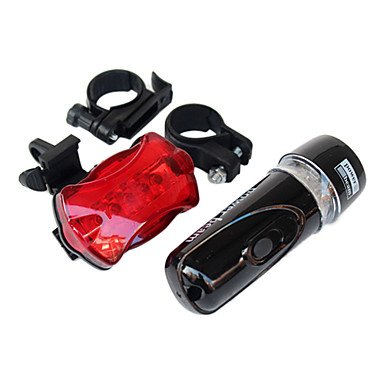 NH-710 Quick-Release BV Bicycle Light Set Super Bright 5 LED Headlight + 3 LED Tail-Light