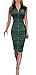REPHYLLIS Women Vintage Zipper Cocktail Party Work Casual Pencil Dress