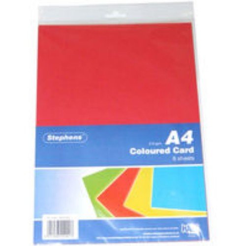 West Design Assorted Stephens A4 Card 8 Sheets (Pack of 10)