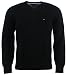 Tommy Hilfiger Mens Long Sleeve Pacific V-Neck Pullover Sweater - M - Black