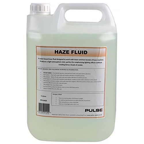 PULSE Haze Fluid, 5 Litre – Professional Water-Based Fluid for Haze Machines – Light Atmospheric Mist
