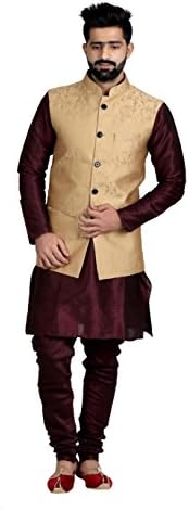 Veera Paridhaan Men's Banarasi Print Nehru Jacket