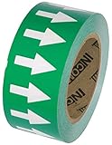 Incom Manufacturing: Arrow Tape, 2" x 108', Green/White