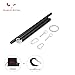 Scarlet Kitten Adjustable Stainless Steel Black Spreader Bar Set