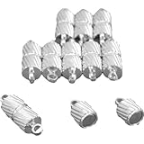 10 Silver Plated Magnetic Barrel Clasps Jewelry 15mm