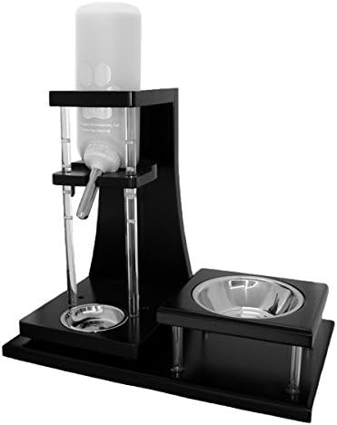 Classic Series Model: JetSet #732JS-CB Small Dog/Cat Combo Waterer &amp; Food Bowl Set-Bottle Nozzle Height Range Adjustable