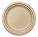 [500 COUNT]Harvest Pack 9-inch Round Disposable Compostable Paper Plates, Heavy-Duty Natural Bagasse Biodegradable Plate, Made From Eco-Friendly Sugarcane Plant Fibers
