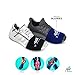2 FEET Socks for Dancing on Smooth Floors, Dance Socks Over Sneakers, Smooth Pivots and Turns on Wood Floors, 4 Pairs Pack (Dark Serie)