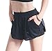 EDENCOMERS Women Workout Running Shorts,Active Yoga Gym Sport Shorts with Liner 2 in 1