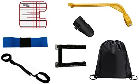 POSMA TAS017 Golf Posture Correctors Putting Mirror Bundle Gift Set with Wrist Elbow Brace Arm Leg Posture Corrector 5pcs Set+1pc Putting Alignment Mirror+1pc Black Cinch Sack-Golf Swing Training Aid POSMA TAS017 Golf Posture Correctors Putting Mirror Bundle Gift Set with Wrist Elbow Brace Arm Leg Posture Corrector 5pcs Set+1pc Putting Alignment Mirror+1pc Black Cinch Sack-Golf Swing Training Aid