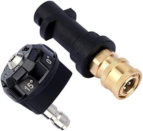 Keepow ケルヒャー Karcher 高圧洗浄機用ノズルチップ 高圧洗浄機用アダプター 4000psi K2 K7に対応 4インチ接続 6in1クイック転換ノズルチップ 1 特売