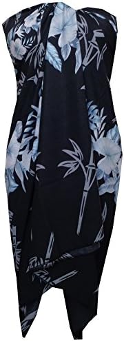 Sarong Women Bamboo Tree Printed Beach Swimsuit Wrap Plus Size Pareo