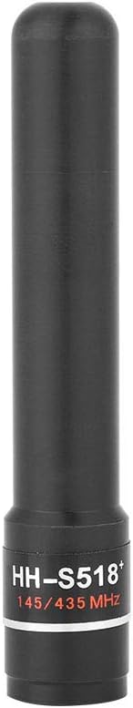 Bewinner HH-S518+ SMA-Male Short Antenna for Two Way Radio 2dBi Dual Band Two Way Radio Antenna Soft Short Antenna with 144/430MHz Frequency for Vertex Handheld Radfor iOS